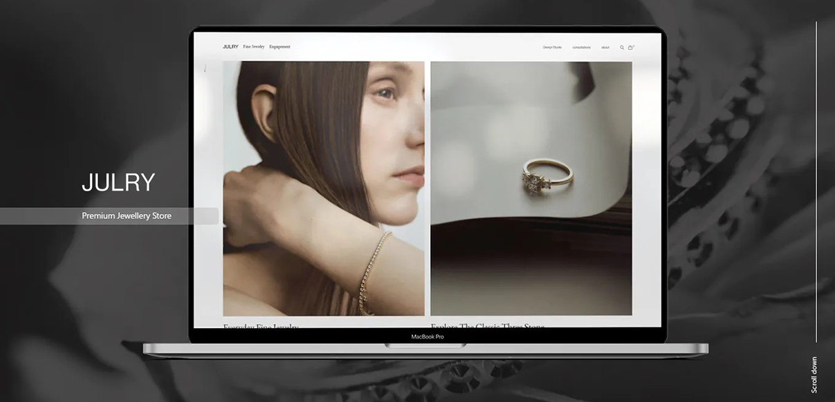 jewelry website design