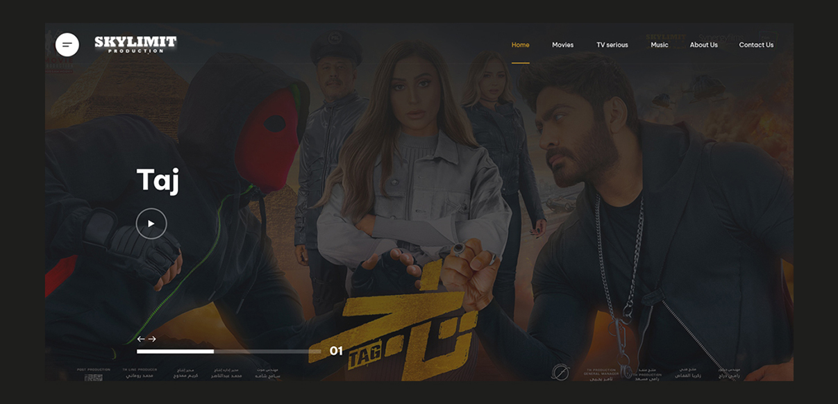 skylimitproduction website design