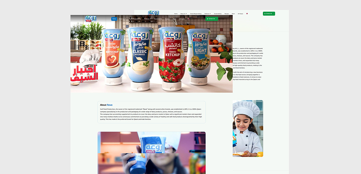 Raw’a Website Design and wordpress development