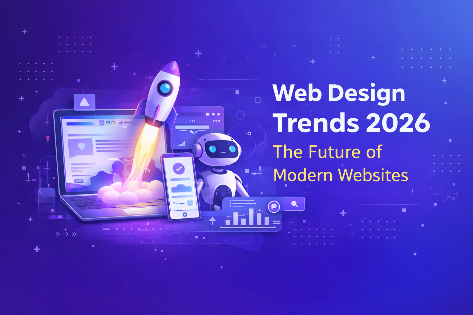 Web Design Trends 2026 – أهم اتجاهات تصميم المواقع الحديثة