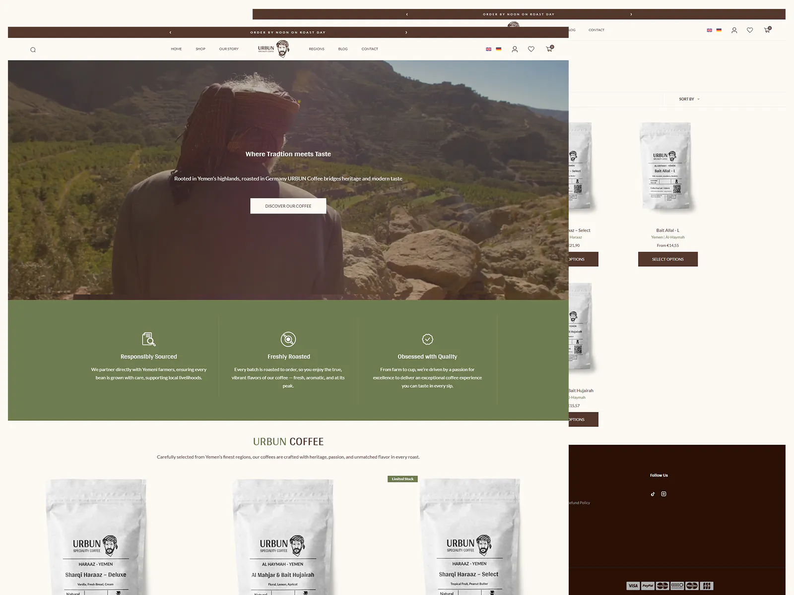 Urban Coffee eCommerce Website Design & Development | WordPress & WooCommerce