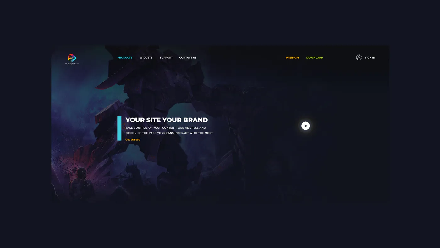 Platform Gaming Website Design & Development